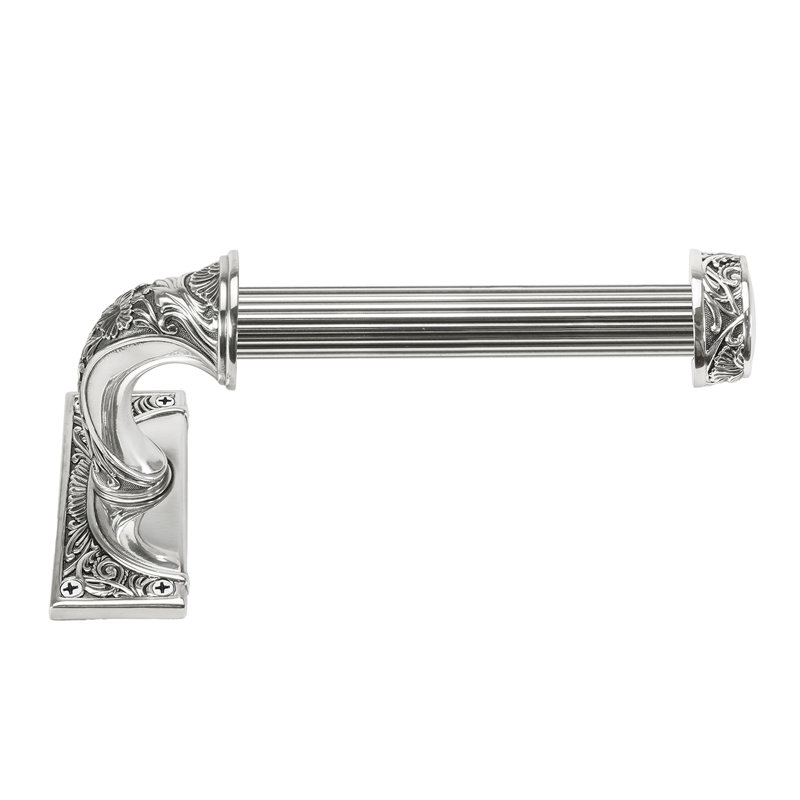 GEORGETOWN TISSUE BAR; BURNISHED SILVER FINISH, Silver