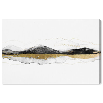 Abstrait derrière ces montagnes - reproduction d'art sur toile
