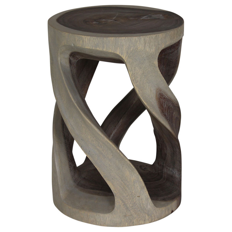 Table de bout ronde Santa Fe Springs, Gris Livos