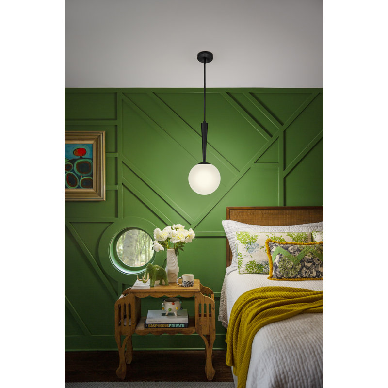 Luminaire suspendu Joss & Main Cheri, Noir
