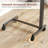 Overbed Table Height Adjustable Bedside Table with Sturdy H-Shaped Base