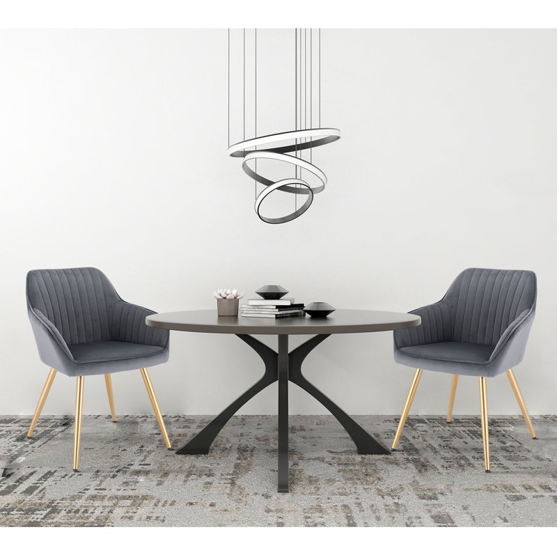 Pelham Upholstered Chair, Dark Grey