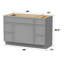 Base de meuble-lavabo simple 48 po seulement-97571425