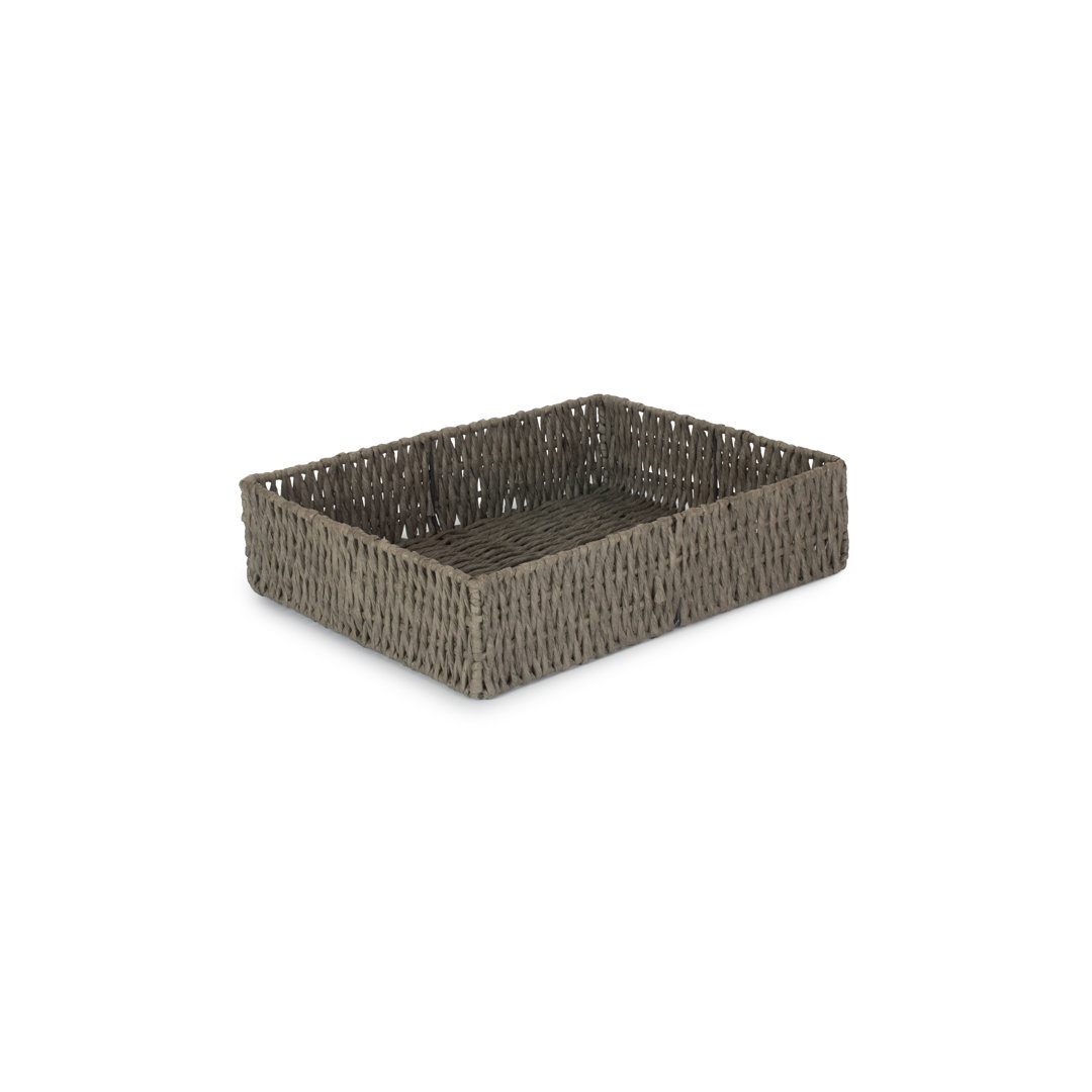 Lily Manor Wicker Storage Tray Basket