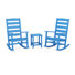 POLYWOOD x Sol 72 Jamarion 3-Piece Porch Rocking Chair Set