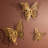 3D Metal Butterflies Wall Decor Set - 3 Piece-878142745
