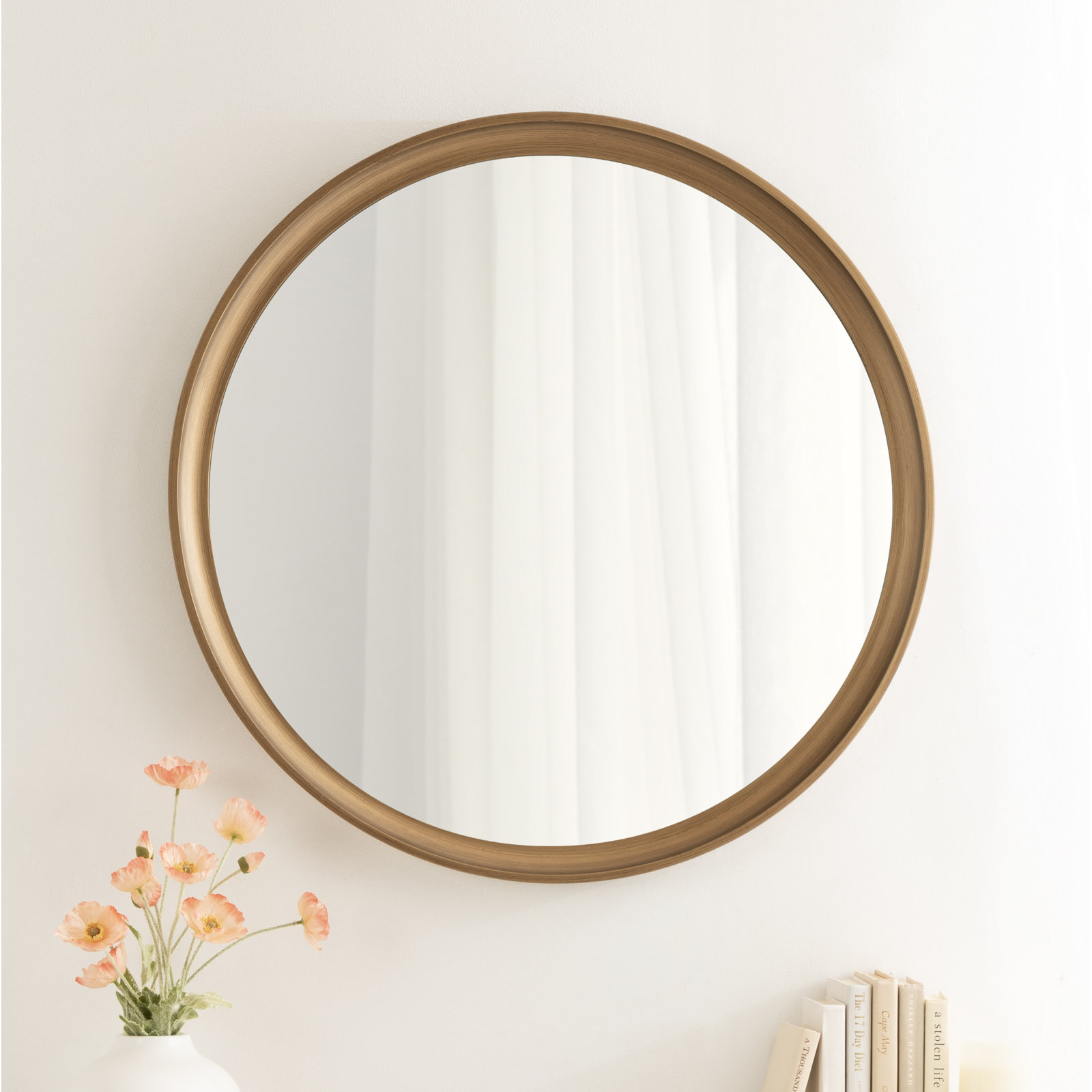 Zoie Accent Mirror, 30" x 30", Gold