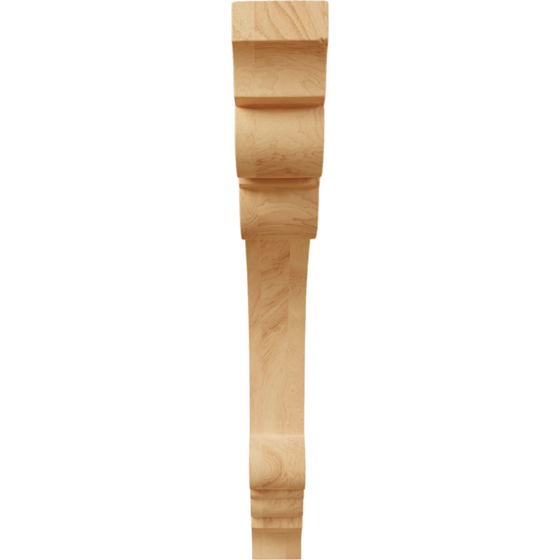 Corbeau Ellis Wood, Chêne rouge, H 12 po x l 1,5 po x P 10 po