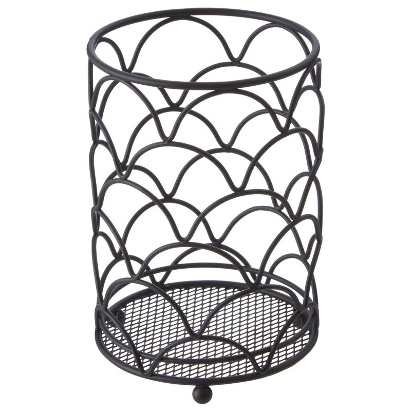 Metal Utensil Crock, Black