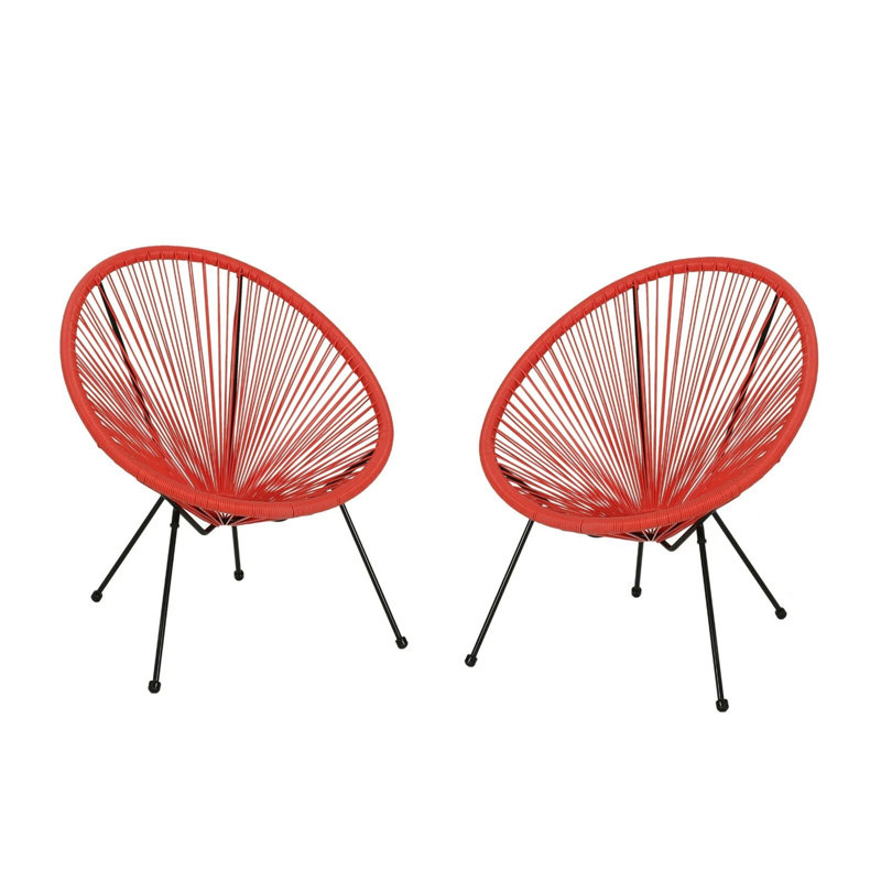 Chaise Anson (ensemble de 2) - Orange, Orange