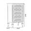 Commodes et commodes rectangulaires en bois manufacturé vert