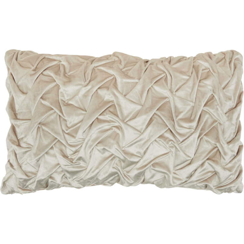  Housse de coussin rectangulaire et insert, Beige
