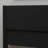 66.9' W Black Upholstered Panel Bed with Vertical Headboard, Modern Platform Bed Frame with Wood Slats and Footboard-1032321815-1032321800