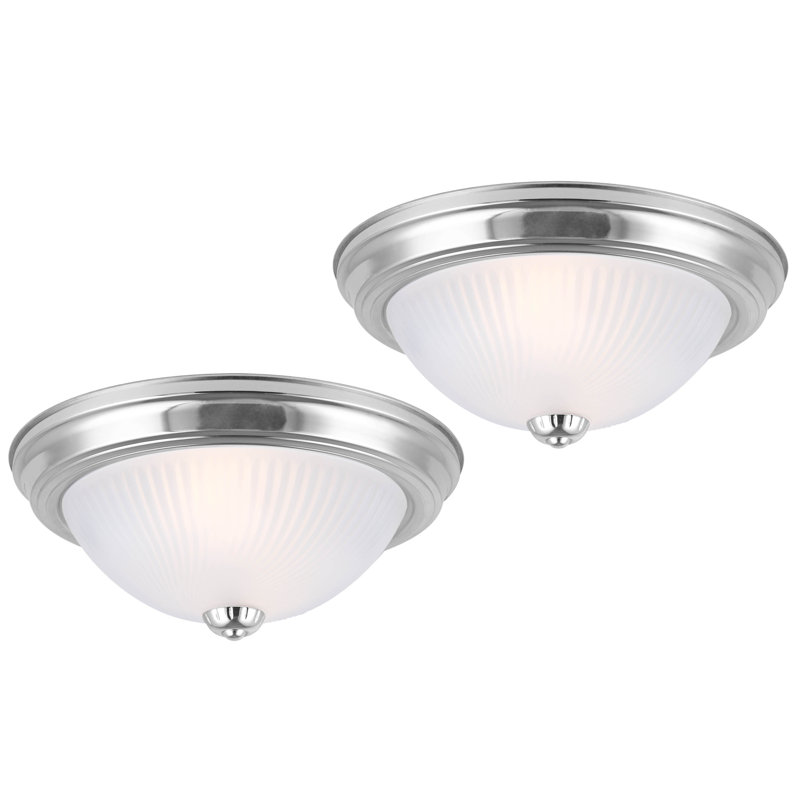 Loggins Flush Mount, Brushed Pewter