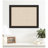 Kate and Laurel Framed Fabric Pinboard Neutral Weave Printed Linen Traditional Bulletin Board for Use as a Vision Board or Wall Organization-121607911-133259175
