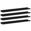 Ensemble de 4 tablettes flottantes décoratives en MDF noir-128525124-128525123