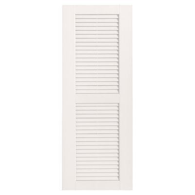Straight Top Open Louver Shutters Pair