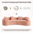 109.45" Curved Compression Sectional Sofa, No Assembly For Multiple Scenarios-893999260