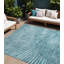 Tapis extérieur lavable antidérapant 9 pi x 12 pi bleu sarcelle