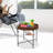 18.8" Foldable Braided Round Side Table