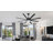 60" Black Ceiling Fan with LED Light & Remote – 8-Blade, Dimmable, Reversible DC Motor-622051773