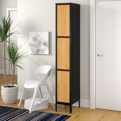 Heavy Duty Solid Wood 3 - Tier 12 in. School Locker