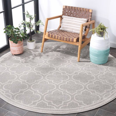 Ammundsen Geometric Light Gray/Ivory Area Rug