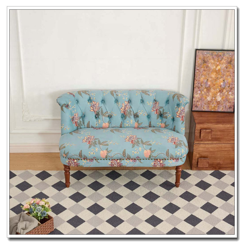Fauteuil d'appoint, fauteuil de salon simple, Bleu Tiffany