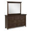 Ensemble de chambre à coucher à panneau classique avec finition brune-2049306979-2049306977