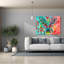  «Buck Antler» par Dean Russo, art mural sur toile, 54 po x 40 po