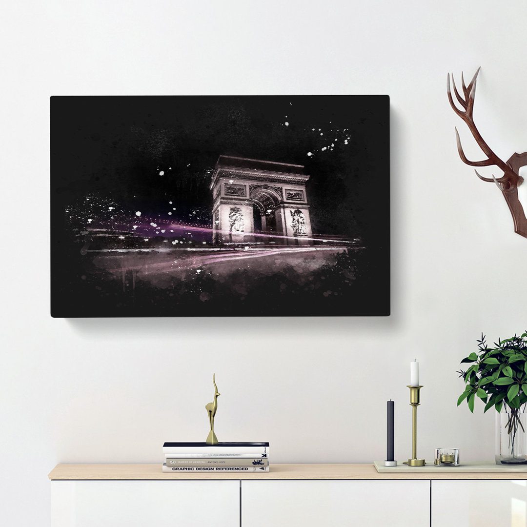 Arc De Triomphe In Paris - Wrapped Canvas
