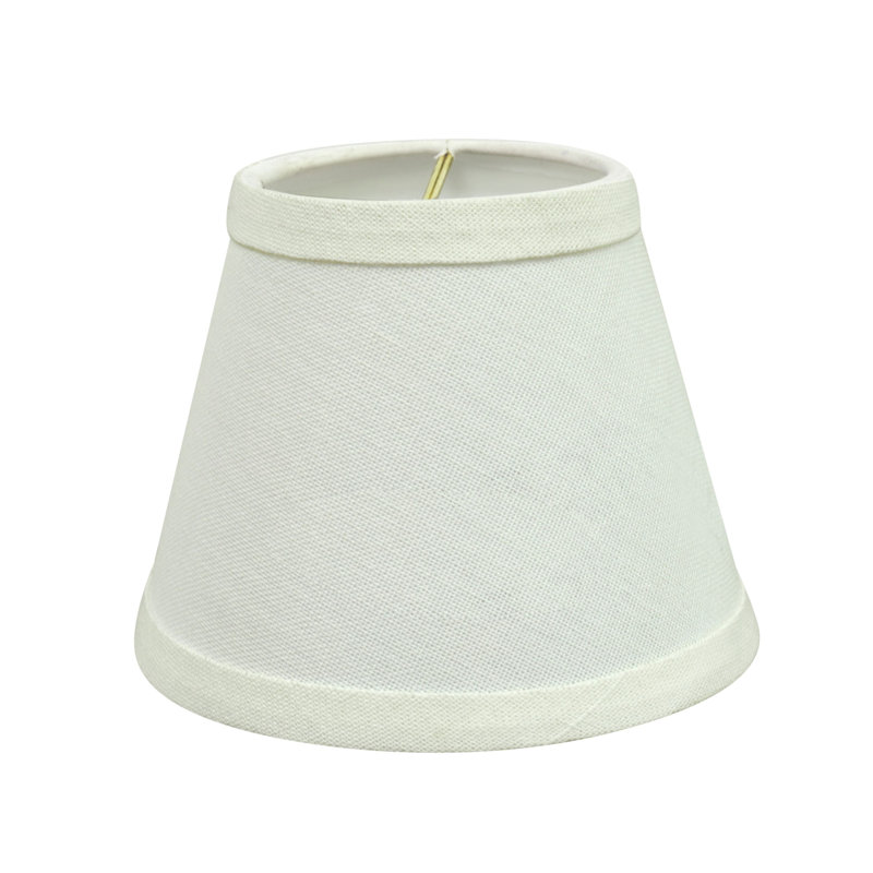 White Linen Empire Chandelier Lamp Shades Set of 5