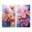 «Peach Purple Violets Représentation Dreams», 2 pièces-469677636-469677642