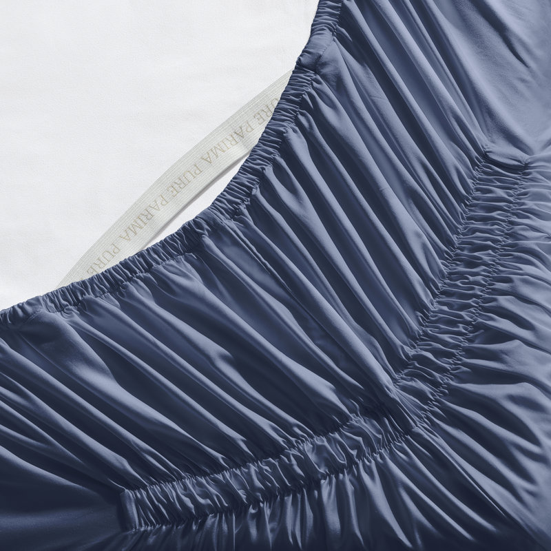 Ultra Percale Adjustable Fitted Sheet Fitted Sheet, Blue, King