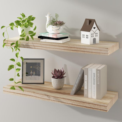 15.7 Inch Hanging Book Shelf,Set of 2
