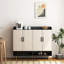 Range-chaussures 4 portes avec tablettes réglables pour garde-robe