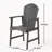Outdoor Weather Resistant Acacia Wood Adirondack Dining Chairs (Set Of 2)-1329651655