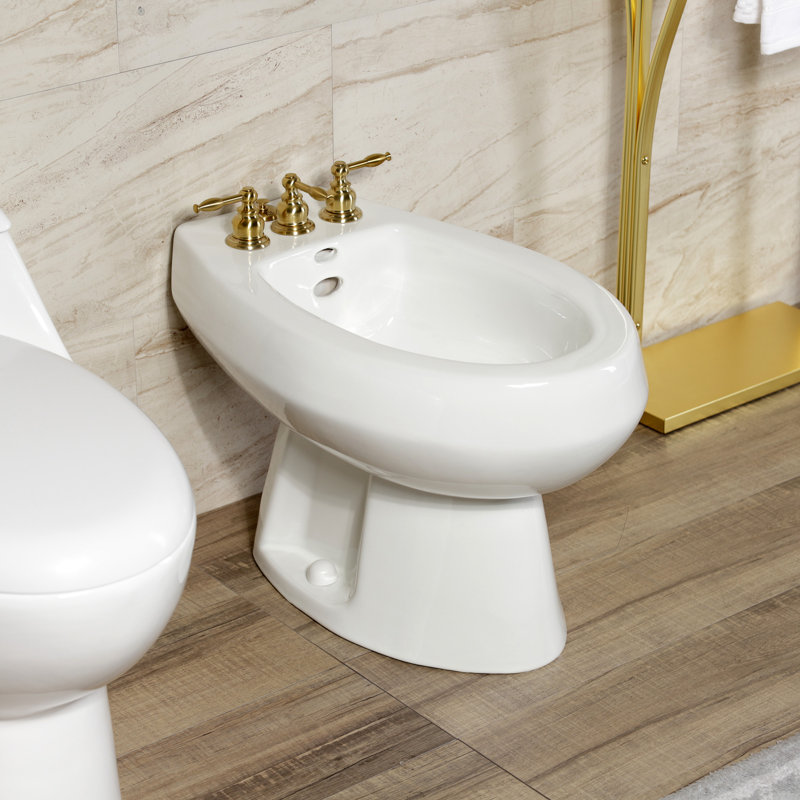 Robinet de bidet à poignée verticale Kingston, Laiton brossé