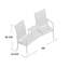 Banc tête-à-tête en acier Burnstad-21230838