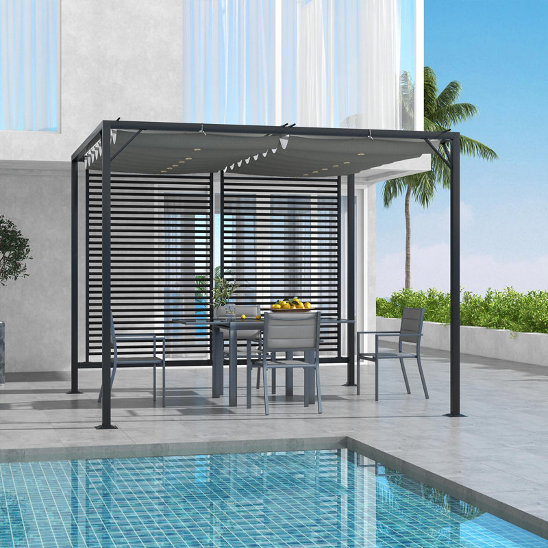 Brendalynn 2.3m x 3m x 2.8m Metal Pergola