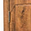 Armoire de salle de bain triangulaire brune avec tablettes réglables, quincaillerie en métal de haute qualité, facile à entretenir, convient aux petites salles de bain, couleur du plancher, tableau, grand rangement, installation-131209149
