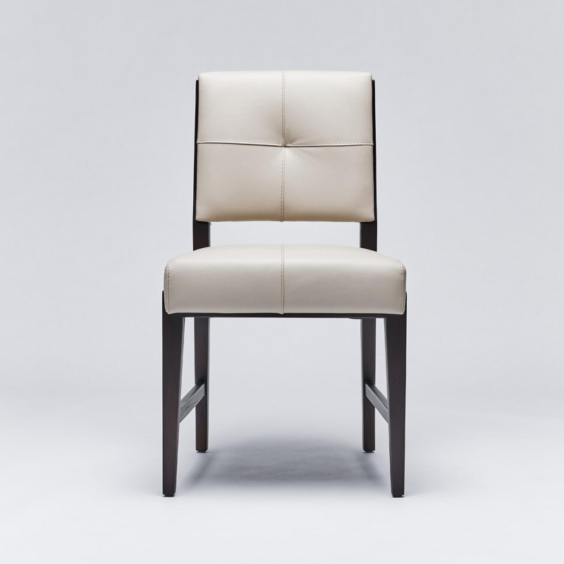 Chaise d'appoint rembourrée en cuir Essex, Café