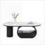 Table basse ovale en métal 47,24 po avec tiroir de rangement et pieds réglables pour le salon-302806192-302806194
