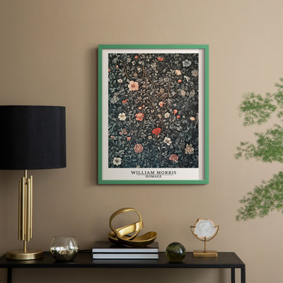 WM MORRIS Series CMXXII Framed Print - Solid Wood