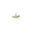 Deltana HPA69CR003 Hinge Pin Stop, Hinge Mounted, Adjustable in PVD Polished Brass-520049675-520049668