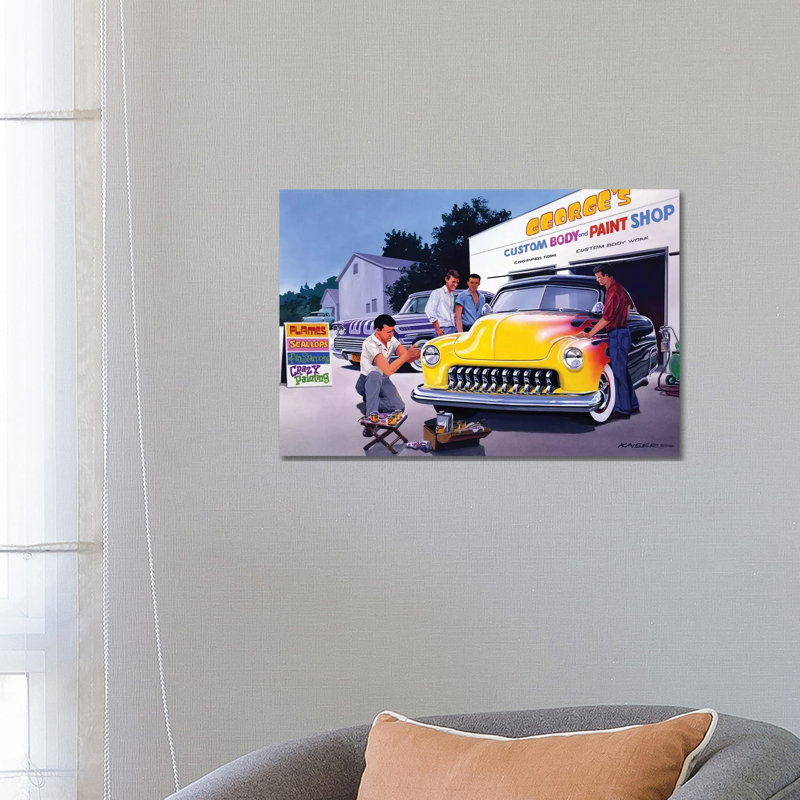 Paint Shop by Bruce Kaiser - Wrapped Canvas Print, 20.32 cm H x 30.48 cm W