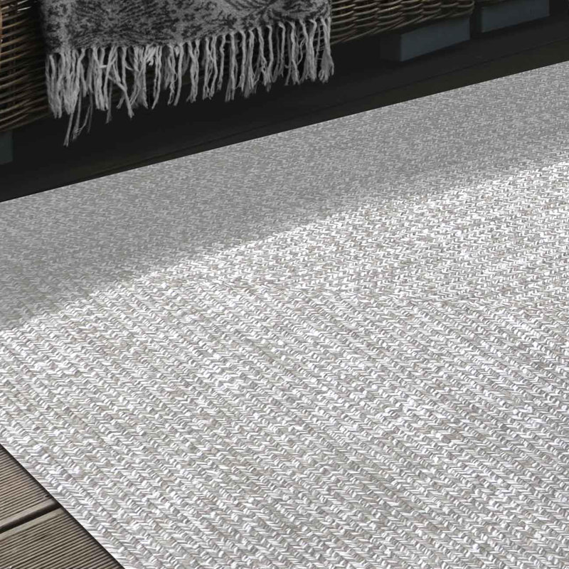 Tapis intérieur / extérieur brun Janaris, Rectangle 5 pi x 8 pi