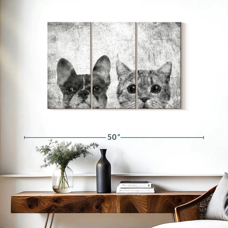 Brampt Pets Black And White, 24" H x 38" W