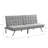 Grey Futon Couch, Ergonomic Design With Wood And Stainless Bed In Grey, Frame Leg, Easy Assembly