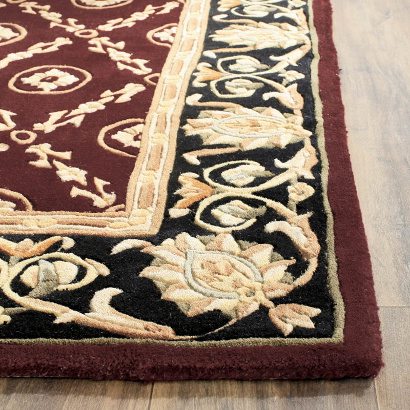 Naples Hand Tufted Wool Pile Oriental Rug, Rectangle 4' x 6'